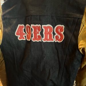 Levi Brand NFL San Francisco 49er’s Satin Denim Jacket